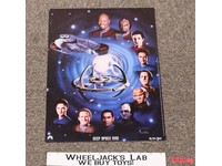 Cast of Deep Space Nine Star Trek Artist Dru Blair 16x12 Poster