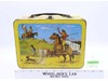 Pathfinder Western Metal Lunch Box Cowboys/Indians Scene NO THERMOS 1959 Vintage