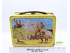 Pathfinder Western Metal Lunch Box Cowboys/Indians Scene NO THERMOS 1959 Vintage