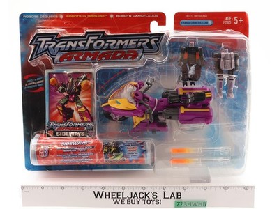 Sideways W/ Crosswire Transformers Armada 2002 Hasbro Action Figure NEW SEALED