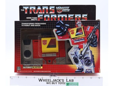 Blaster 100% Complete W/Box & Insert 1985 Vintage Hasbro G1 Transformers Figure