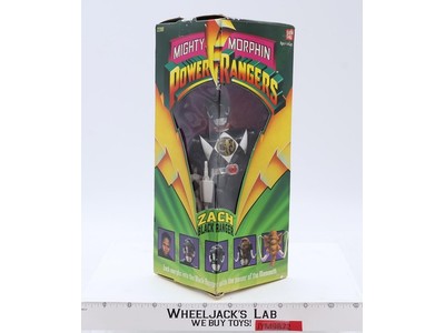Zach Black Ranger Complete Mighty Morphin Power Rangers 1993 Bandai 8" Figure