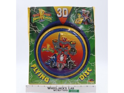3D Flying Disc Frisbee Mighty Morphin Power Rangers 1994 Spectra Star NEW SEALED