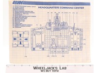 Headquarters Command Center ORIGINAL Instructions Blueprints G.I. Joe Hasbro