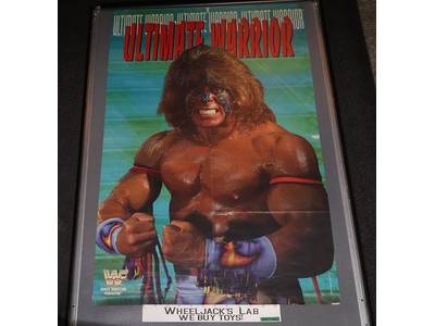 Ultimate Warrior WWF Wrestling 1992 Double Sided Poster 36x24