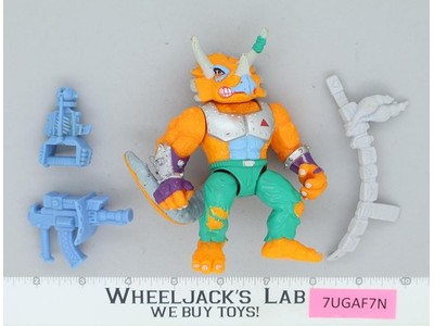Triceraton 100% Complete Teenage Mutant Ninja Turtle TMNT Playmates 1990 Vintage