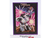 G1 Transformers Portfolio Pocket Folder 1986 Vintage Jazz Sky Warp