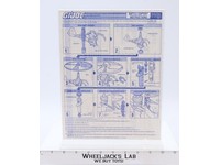 Battle Copter 1990 ORIGINAL Instructions Blueprints G.I. Joe Hasbro Figure