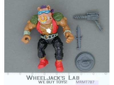 Bebop HARD HEAD 100% Complete Teenage Mutant Ninja Turtles Playmates 1988 Figure