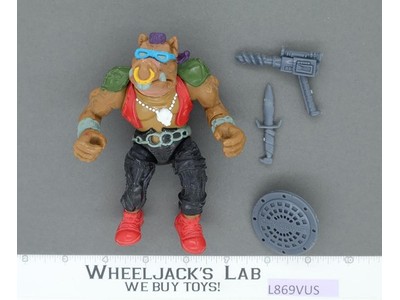 Bebop HARD HEAD 100% Complete Teenage Mutant Ninja Turtles Playmates 1988 Figure