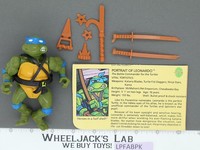 Leonardo HARD HEAD 100% Complete Teenage Mutant Ninja Turtle 1988 Playmates