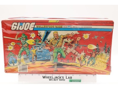 GI Joe Collectors Case 24 Action Figures W/ TRAYS 1984 Tara Toy Accessory
