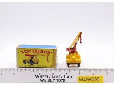 Jumbo Crane No. 11 Lesney Matchbox Series 1960's Made In England Original Box