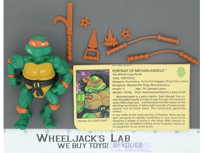 Michaelangelo HARD HEAD Complete Teenage Mutant Ninja Turtles 1988 Playmates