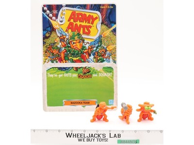 Bazooka Team Army Ants Orange 1987 Hasbro Action Figure Set With Card Complete