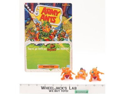 Assault Team Army Ants Orange 1987 Hasbro Set With Card 100% Complete