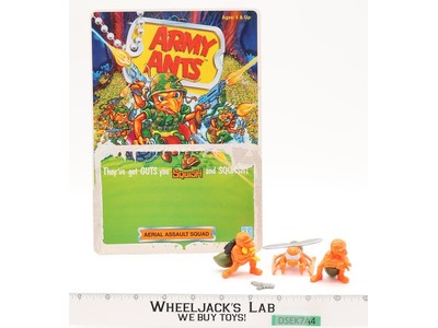 Aerial Assault Squad Army Ants Orange 1987 Hasbro Set With Card Complete