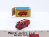 Land Rover Fire Truck No. 57 Original Box Lesney Matchbox 1960's Made In England