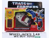 Getaway Powermaster 100% Complete W/BOX & INSERT 1988 Vintage G1 Transformers
