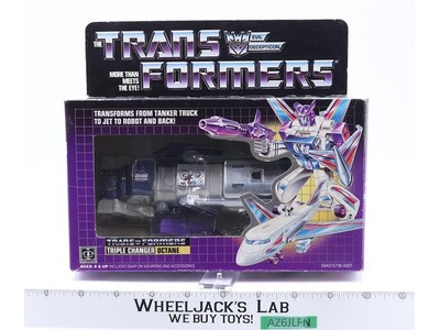 Octane W/ BOX & INSERT 100% Complete 1986 G1 Transformers Hasbro Vintage Figure