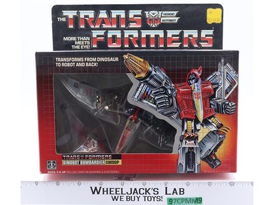 Swoop 100% Complete W/BOX & INSERT 1985 Vintage Hasbro G1 Transformers Figure