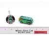 Volkswagen Beach Bomb w/Boards & Button Green 1969 Hot Wheels Mattel Vtg Redline