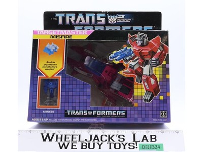 Targetmaster Misfire 100% Complete W/BOX & INSERT 1987 G1 Transformers Vintage