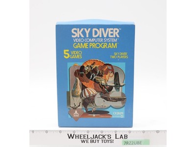 Sky Diver W/ Box + Manual ATARI 2600 1978 Vintage Game Cartridge
