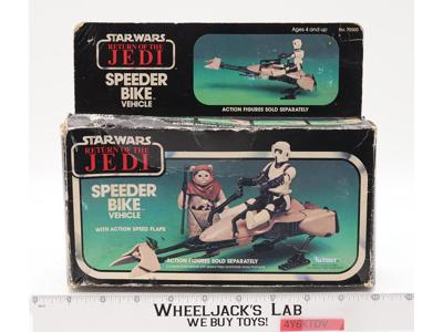 Speeder Bike 100% Complete W/Box Star Wars ROTJ 1983 Kenner Vehicle MIB