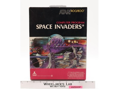 Space Invaders Computer Program ATARI 400/800 1981 Vintage Game Cartridge