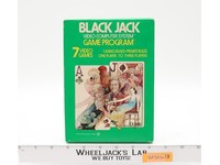 Black Jack W/ Box + Manual ATARI 2600 1977 Vintage Game Cartridge