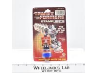 Optimus Prime Stamp Bot NEW G1 Transformers Hasbro Bradley 1985 Vintage