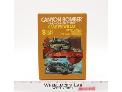 Canyon Bomber W/ Box + Manual ATARI 2600 1978 Vintage Game Cartridge