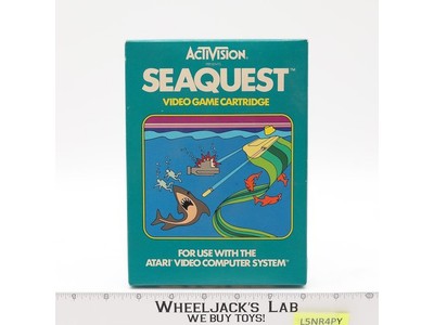Seaquest W/ Box + Manual ATARI 2600 1983 Activision Vintage Game Cartridge
