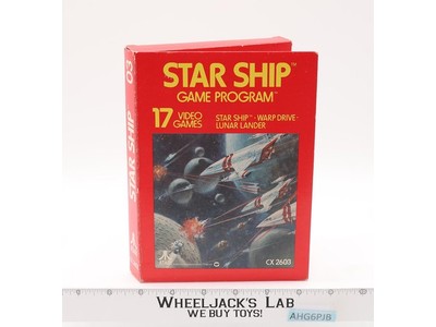 Star Ship W/ Box + Manual ATARI 2600 1977 Vintage Game Cartridge