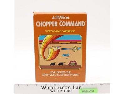 Chopper Command W/ Box + Manual ATARI 2600 1982 Game Cartridge