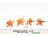 Army Ants Lot of 8 Orange Blue 1987 Hasbro Vintage Action Figures