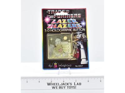 Lazer Blazers 3-D Hologrphic Button Megatron NEW 1984 G1 Transformers Colorforms