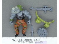 Rocksteady HARD HEAD 100% Complete Teenage Mutant Ninja Turtles 1988 Playmates