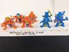 Lot of 8 Orange Blue Army Ants 1987 Hasbro Vintage Action Figures