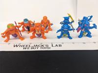 Lot of 8 Orange Blue Army Ants 1987 Hasbro Vintage Action Figures