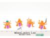 Lot of 8 Orange Blue Army Ants 1987 Hasbro Vintage Action Figures