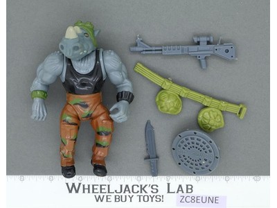Rocksteady SOFT HEAD Complete Teenage Mutant Ninja Turtles TMNT Playmates 1988