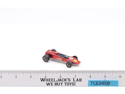 Lotus Turbine Red 1969 Redline Hot Wheels Mattel Vintage RL Hong Kong