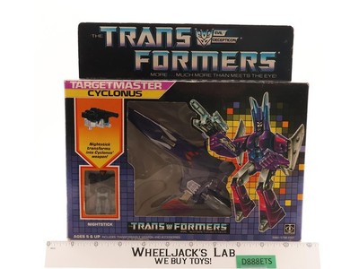 Targetmaster Cyclonus & Nightstick G1 Transformers 1986 Hasbro Vintage NEW MOSC