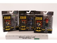 Lot of 3 Batman The Caped Crusader DC Comics Spin Master Figures NEW SEALED