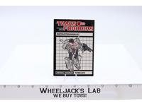 Grimlock Instruction Manual Booklet 1985 Hasbro G1 Transformers