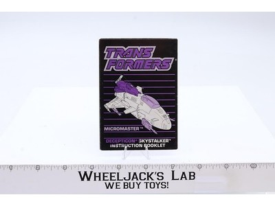 Skystalker Action Figure Instruction Manual Booklet 1988 Hasbro G1 Transformers
