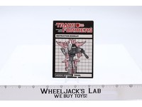 Snarl Action Figure Instruction Manual Booklet 1985 Hasbro G1 Transformers