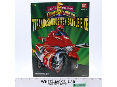 Tyrannosaurus Rex Red Battle Bike MMPR Power Rangers1993 Bandai Figure & Vehicle